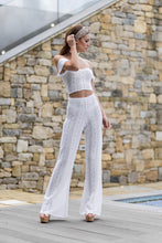 Load image into Gallery viewer, 'AYLA' Knitted Co ord Crop top white - CTJ009
